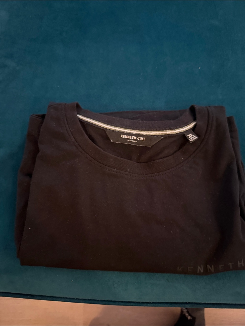 Kenneth Cole Black Short-Sleeve Crew Neck T-Shirt